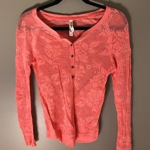 Aeropostale Coral Sweater